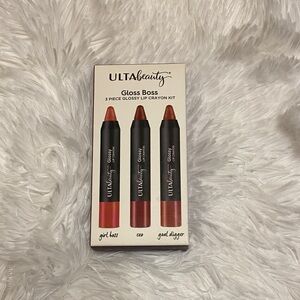 Ulta Beauty Gloss Boss Lip Crayon Set - Red, Pink, Brown